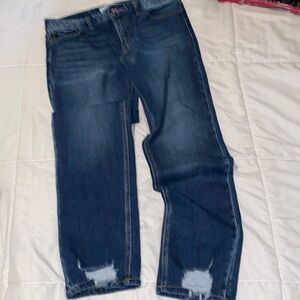 KanCan high quality denim jeans with distressed ankles